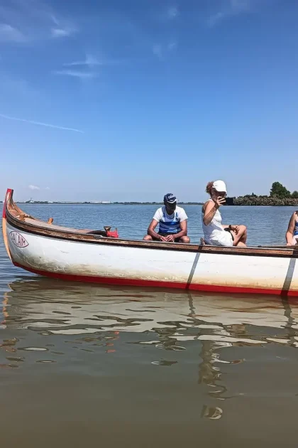 Equipaggio in Caorlina alla 50° Vogalonga