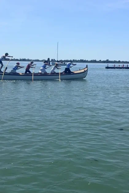 Equipaggio in Caorlina alla 50° Vogalonga