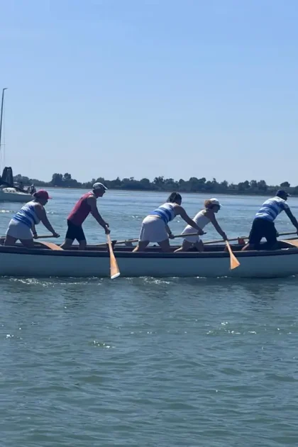 Equipaggio in Caorlina alla 50° Vogalonga