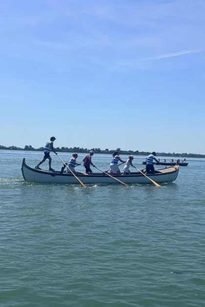 Equipaggio in Caorlina alla 50° Vogalonga