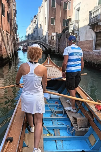 Equipaggio in Caorlina alla 50° Vogalonga