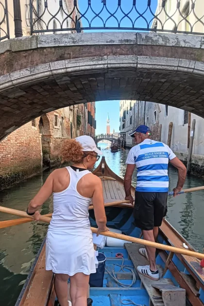 Equipaggio in Caorlina alla 50° Vogalonga