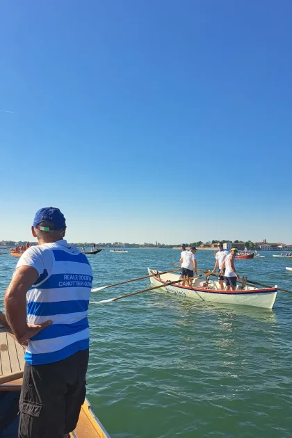 Barca da palio alla 50° Vogalonga